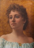 Edgardo Saporetti (Italian, 1865-1909) Oil on Cradled Panel