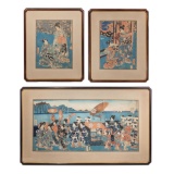 Utagawa Kunisada (Toyokuni III) (Japanese, 1786-1864) Woodblock Print Assortment