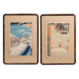 Ando Hiroshige (Japanese, 1797-1858) Woodblock Prints