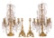Louis XVI Style Ormolu Five-Light Candelabra and Candlesticks