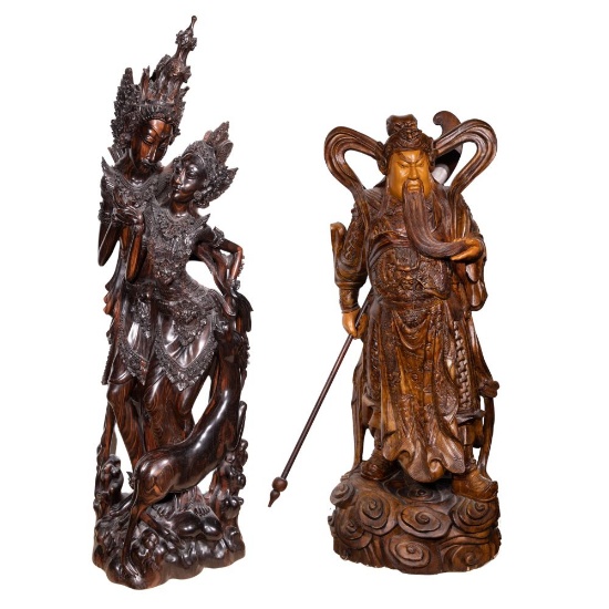 Asian Carved Wood Sculptures