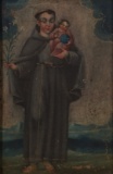 Unknown Artist (19th Century) 'Saint Anthony of Padua' Oil on Canvas