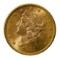 1891-S $20 Gold Unc.