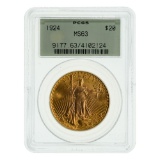 1924 $20 Gold MS-63 PCGS