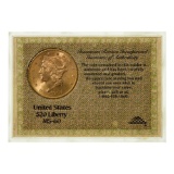1904-S $20 Gold Unc.