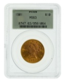1901 $10 Gold MS-63 PCGS