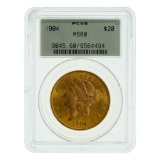 1904 $20 Gold MS-60 PCGS