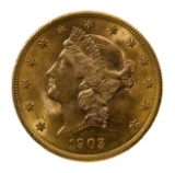 1903 $20 Gold Unc.