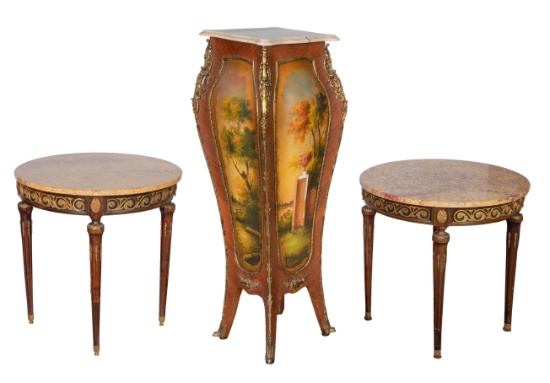 French Louis XV Style Lamp Tables