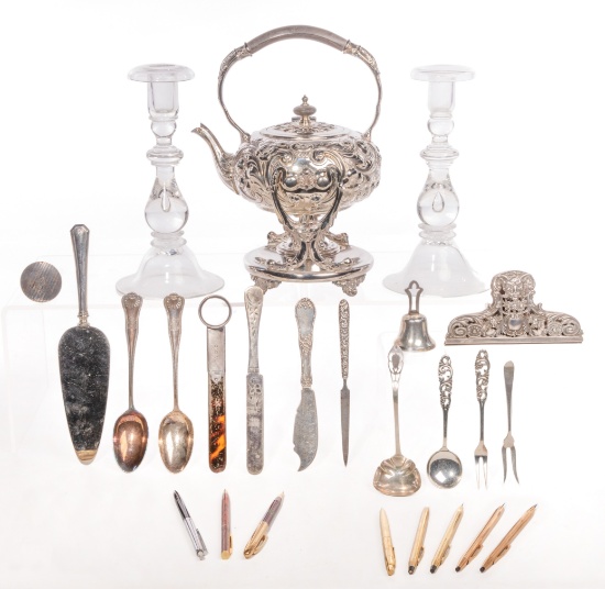 Sterling Silver, Tableware and Pen Assortment