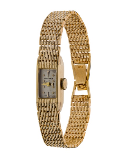 Tiffany & Co 14k Yellow Gold Case and Band Wristwatch