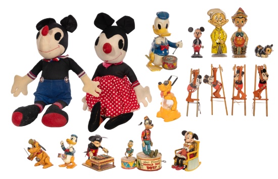 Disney Tin Litho and Toy Assortment