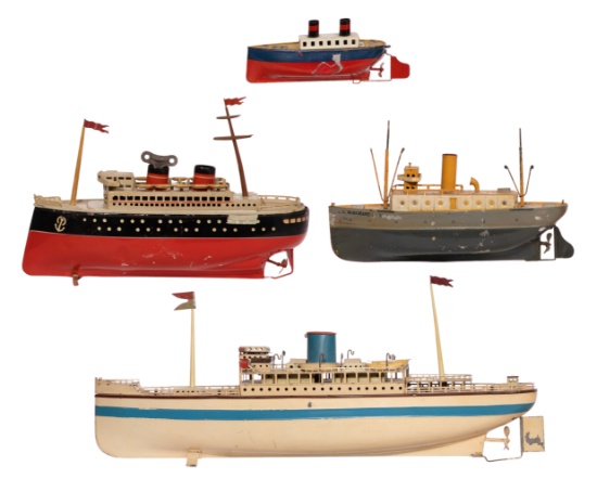 Tin Plate Toy Boat Assortment