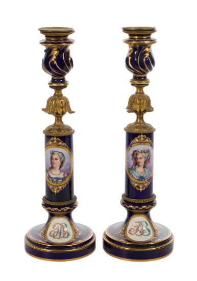 Sevres Candleholders