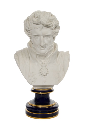 Sevres George Cuvier Porcelain Bust