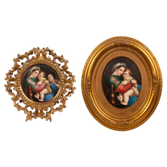 After Raphael 'Madonna della Seggiola' Porcelain Tiles