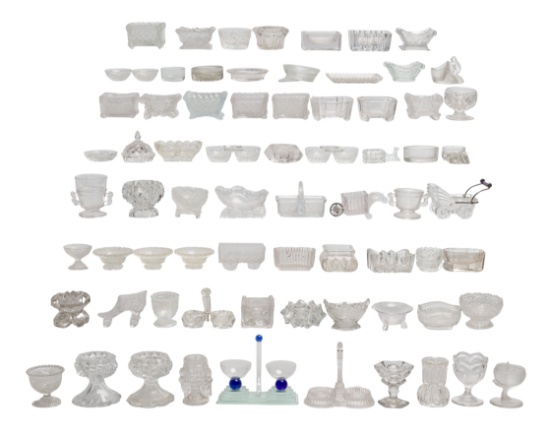 Pressed Glass Salt Cellar Assortment