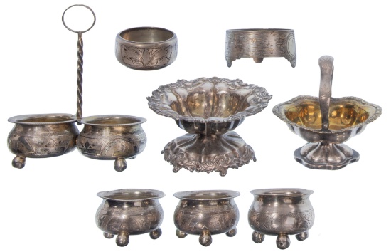 Russian Silver Salt Cellar Assortment