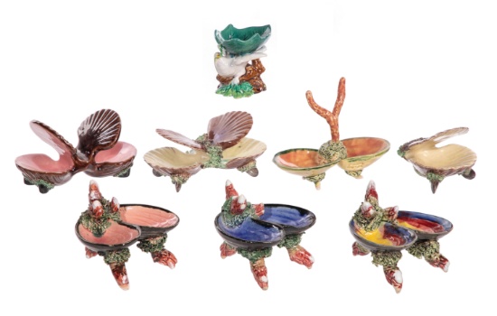 Majolica Salt Cellar Assortment