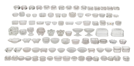 Pressed Glass Salt Cellar Assortment
