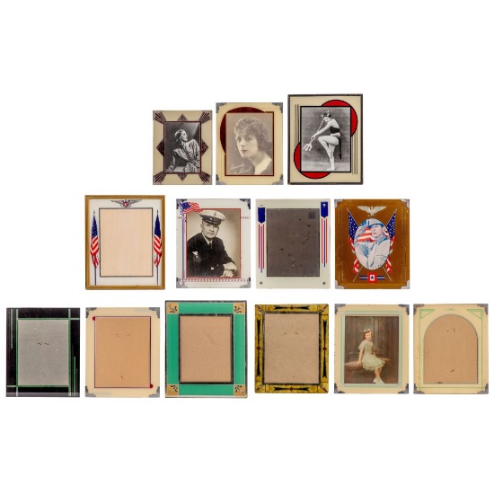 Art Deco Reverse Painted Frame Assortment