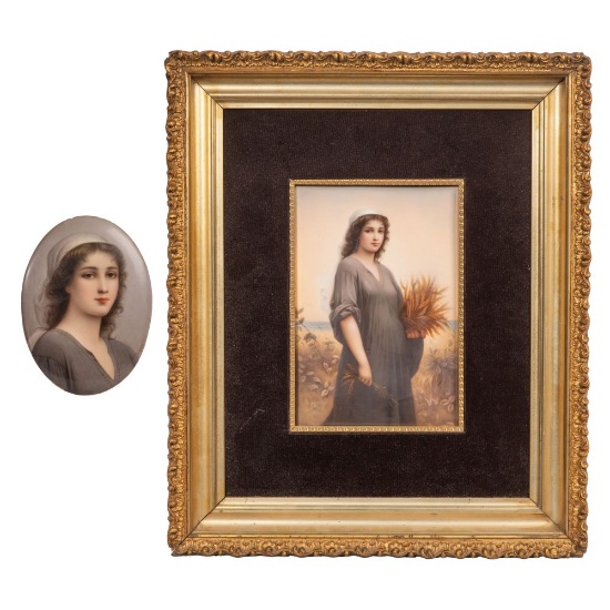 KPM Style Porcelain Plaques