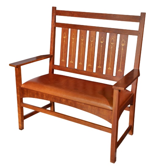 Harvey Ellis for L. & J. G. Stickley Bench