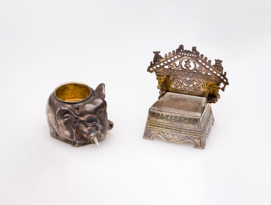 Russian Silver Salt Cellars