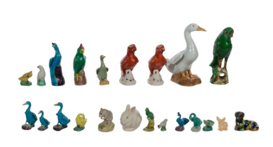 Asian Porcelain Animal Figurine Assortment