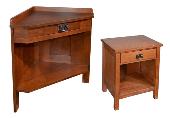 Stickley Corner Console and Nightstand