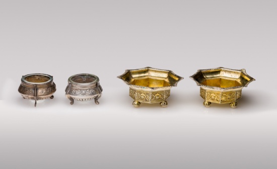 Russian Silver Salt Cellars