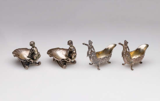 Sterling Silver Putti Salt Cellar Assortment