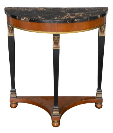 Demilune Marble Top Table