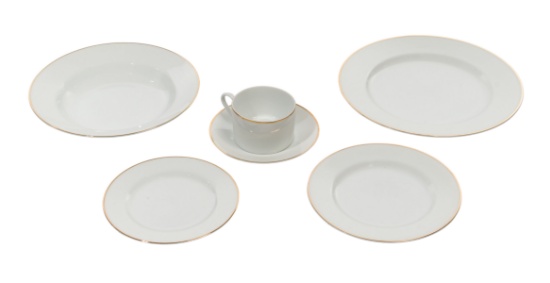 Tiffany & Co. Gilt Porcelain Dinner Service