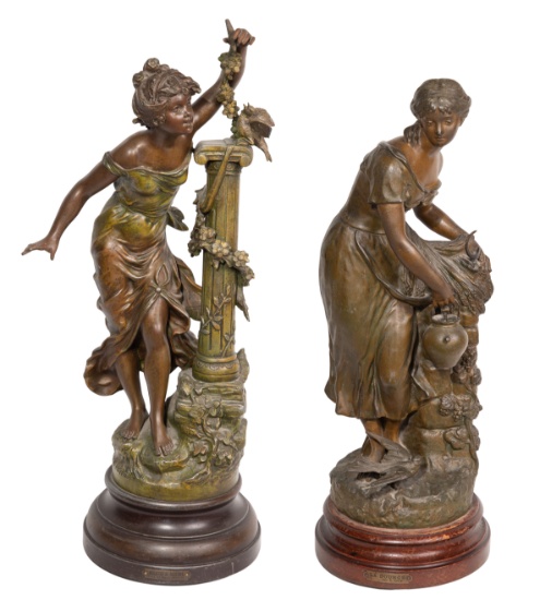 French Cast Metal Sculptures