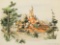 Tony Baxter (American, b. 1947) 'Big Thunder Mountain Railroad' Offset Lithograph