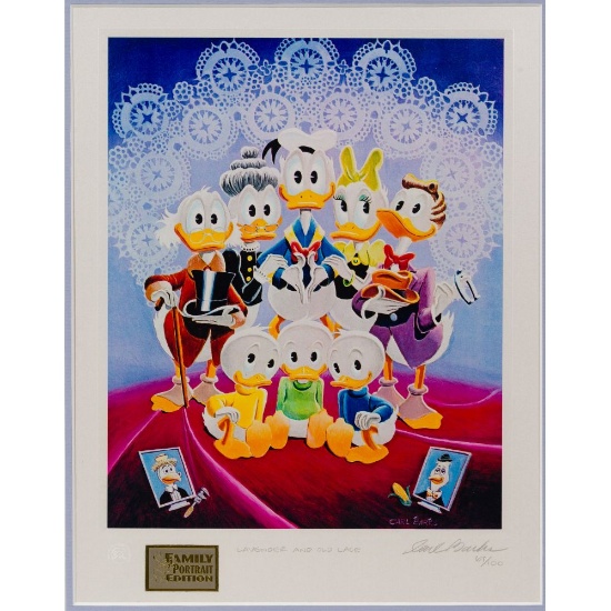Carl Barks (American, 1901-2000) 'Lavender and Old Lace' Miniature Lithograph