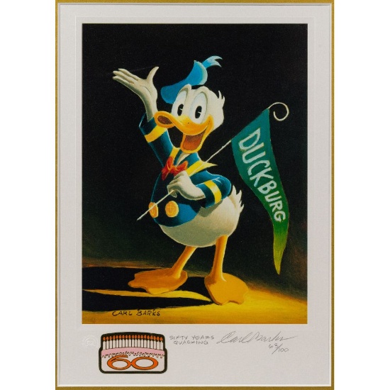 Carl Barks (American, 1901-2000) '60 Years Quacking' Lithograph