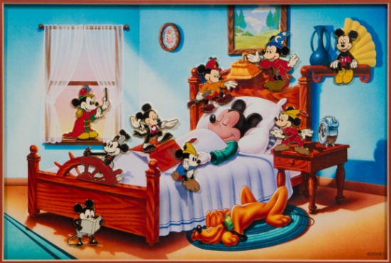 Alex Maher (American, 20th Century) 'Mickey Dreams' Pin Set