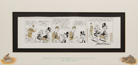 Carl Barks (American, 1901-2000) Original Comic Strip Art