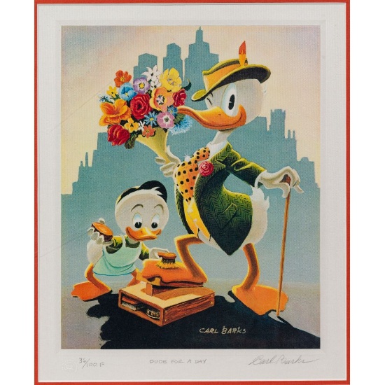 Carl Barks (American, 1901-2000) 'Dude for a Day' Lithograph