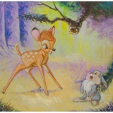 Randy Nobel (American, 21st Century) 'Bambi' Giclee on Canvas