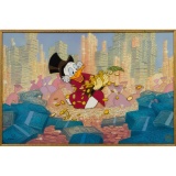 Disney 'Scrooge McDuck and Money' Hand Painted Cel Set-Up