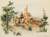 Tony Baxter (American, b. 1947) 'Big Thunder Mountain Railroad' Offset Lithograph