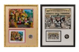 Disney Sericel, Pin and Artist Signed Card Sets