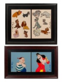 Frank Thomas and Ollie Johnston (American, 20th Century) Ceramic Tile Assortment