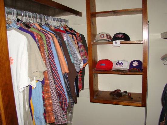 CONTENTS OF CLOSET IN MASTER