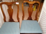 MAHOGANY QUEEN ANNE CHAIRS