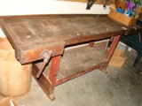 ANTIQUE WOOD WORKING BENCH