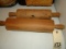 Lot Of 2 Wooden Rolling Pins